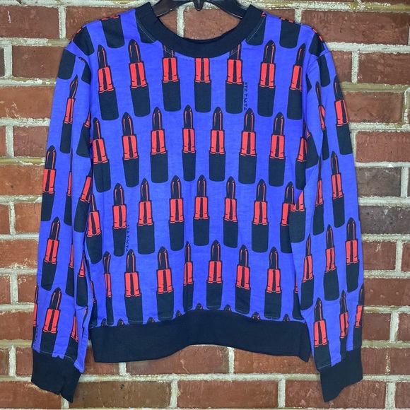 KTZ Kokon to Zai Lipstick Print Sweatshirt Size S - Picture 5 of 10